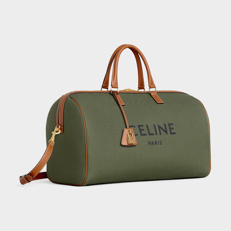 CELINE LARGE VOYAGE BAG IN TEXTILE WITH CELINE PRINT AND CALFSKIN outlook