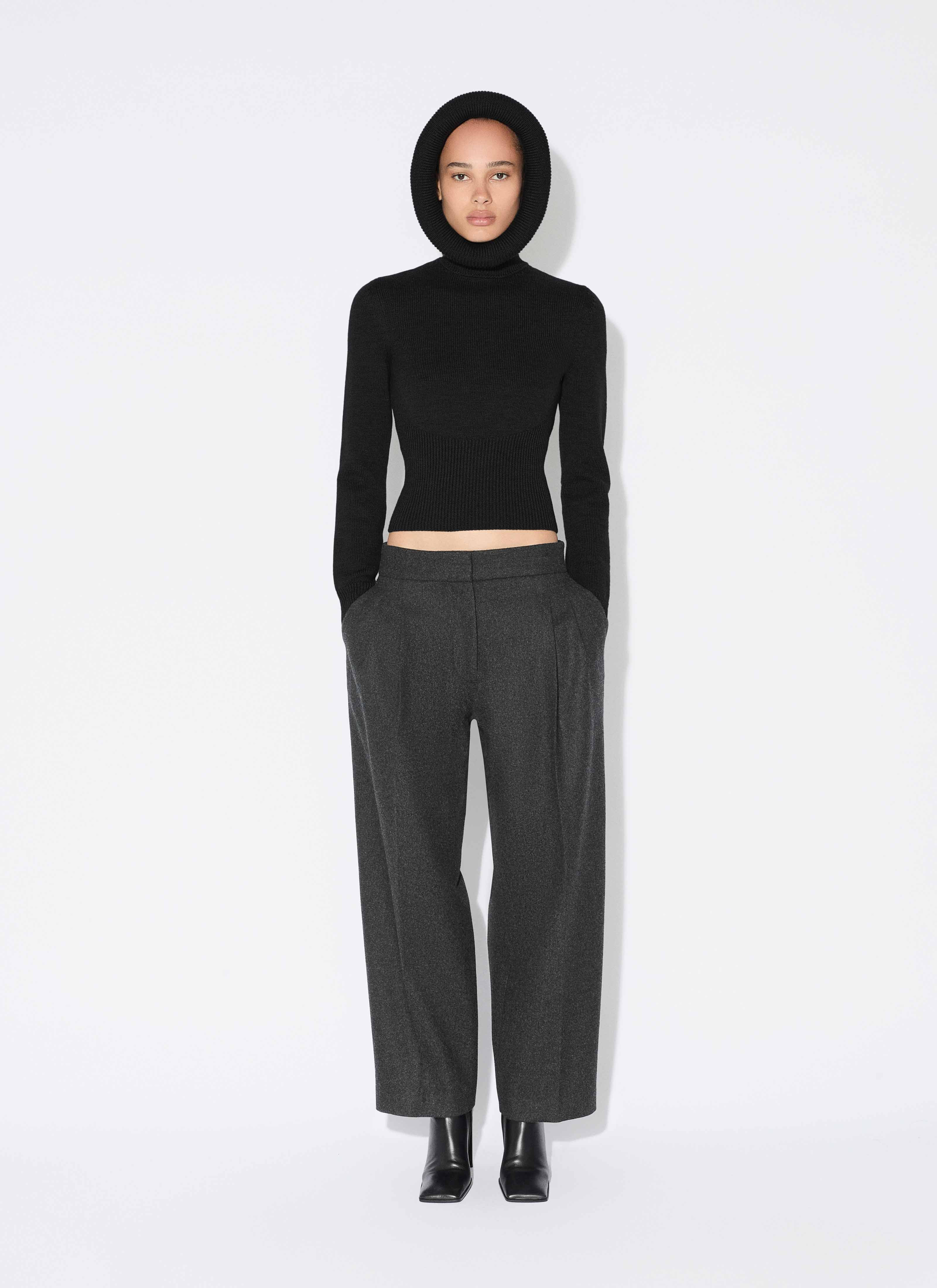 FLANNEL TAILORED PANTS - 2