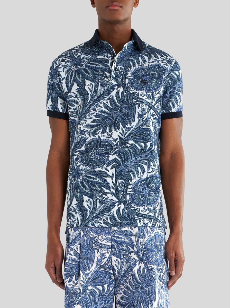 PRINTED COTTON POLO SHIRT - 2