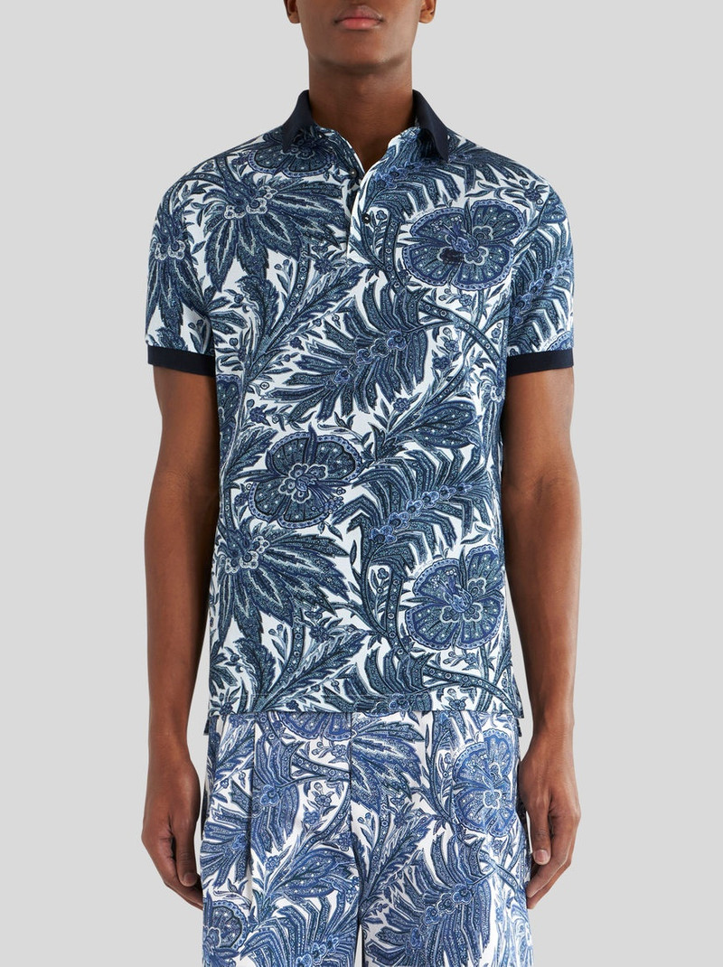 PRINTED COTTON POLO SHIRT 2
