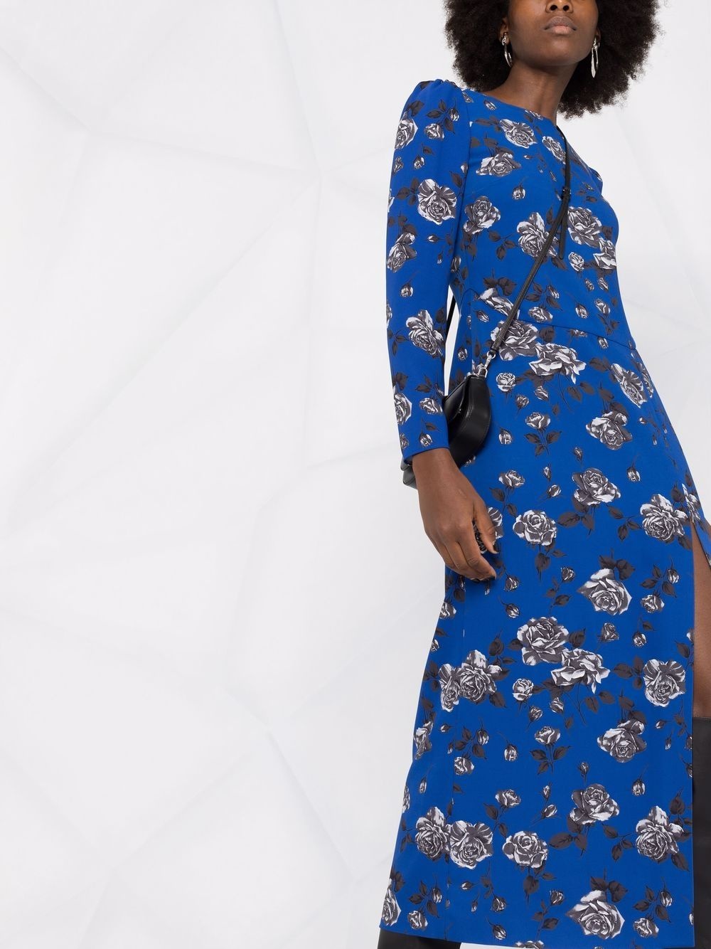 floral-print midi dress - 3