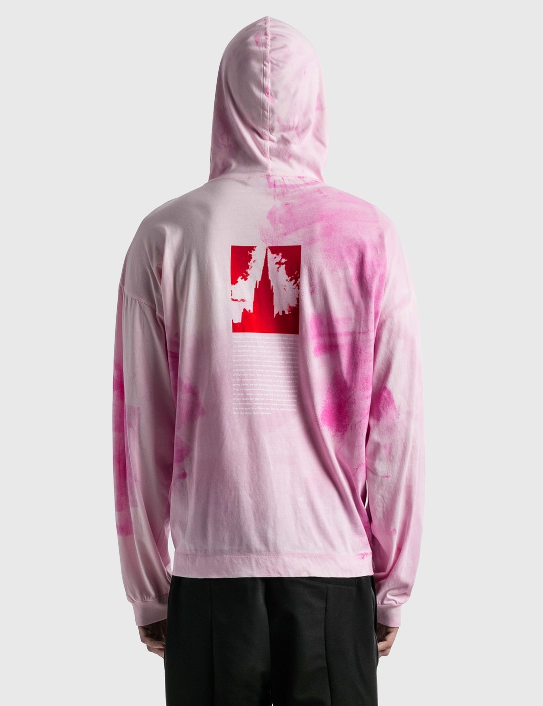 PAINT STREAK PRINT HOODED T-SHIRT - 4