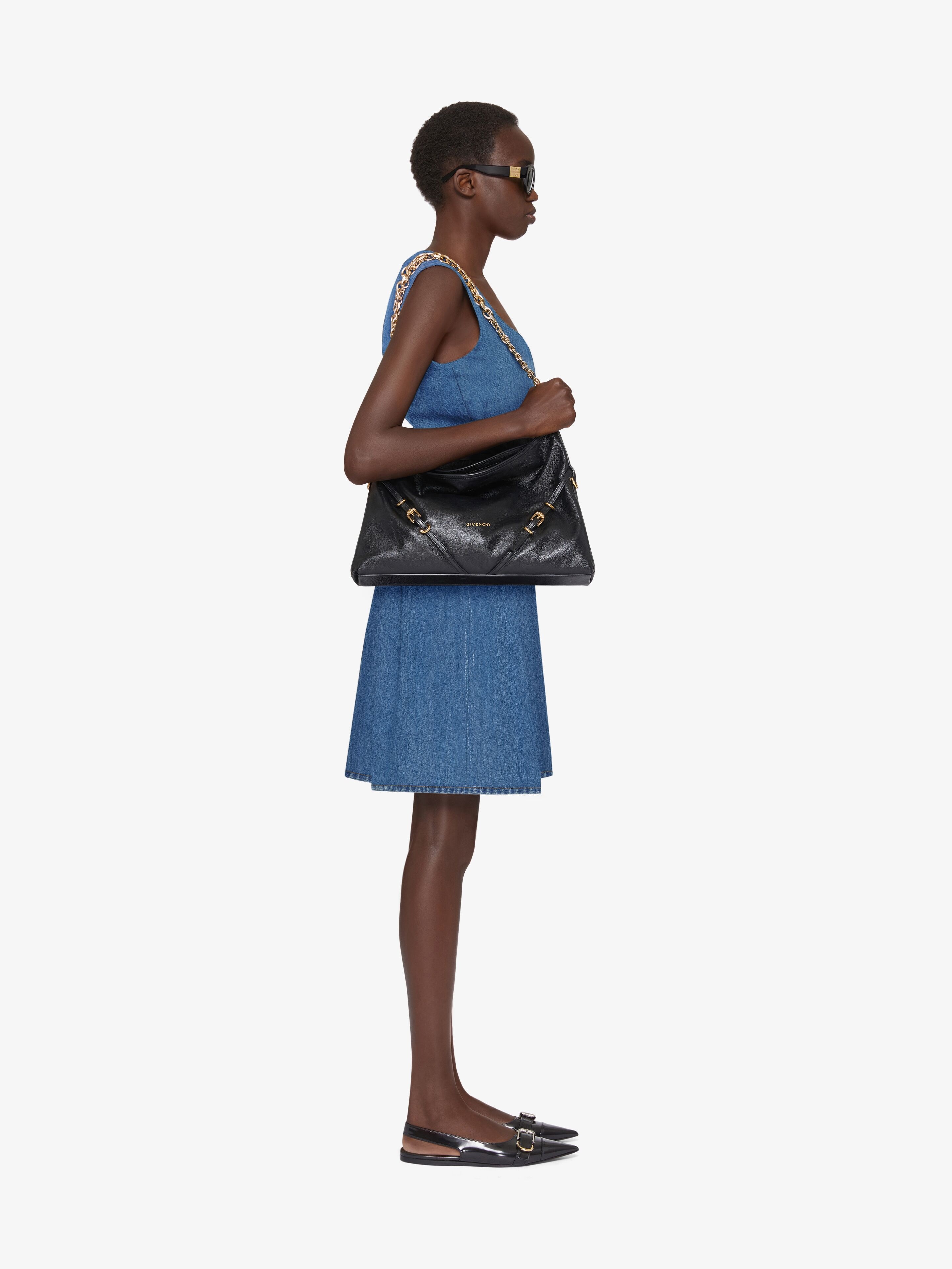 VOYOU DRESS IN DENIM - 3