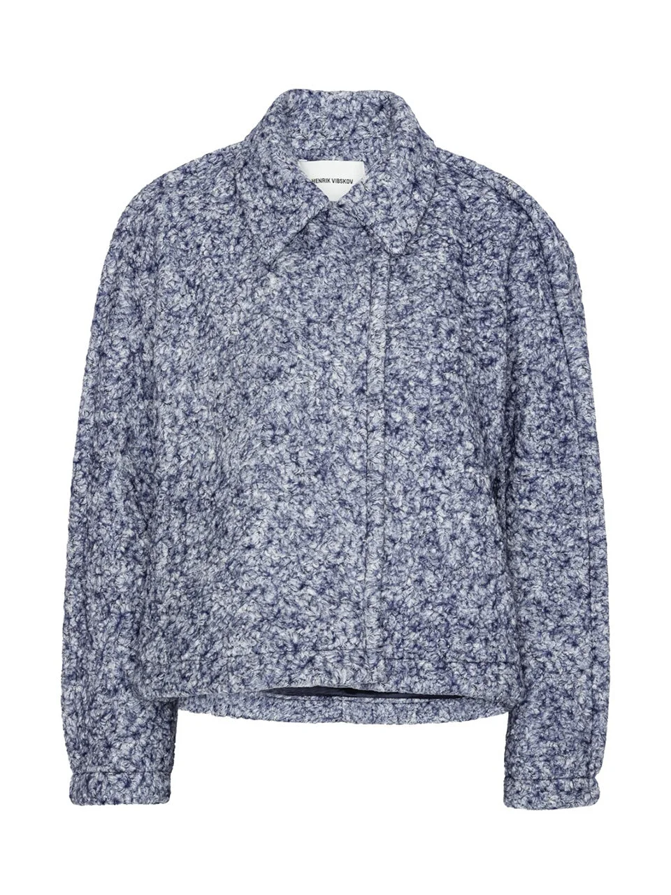 RELAXED DARTBI JACKET - BLUE PEBBLES - 1