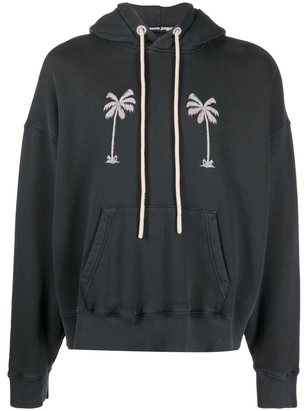 graphic-print cotton hoodie - 1