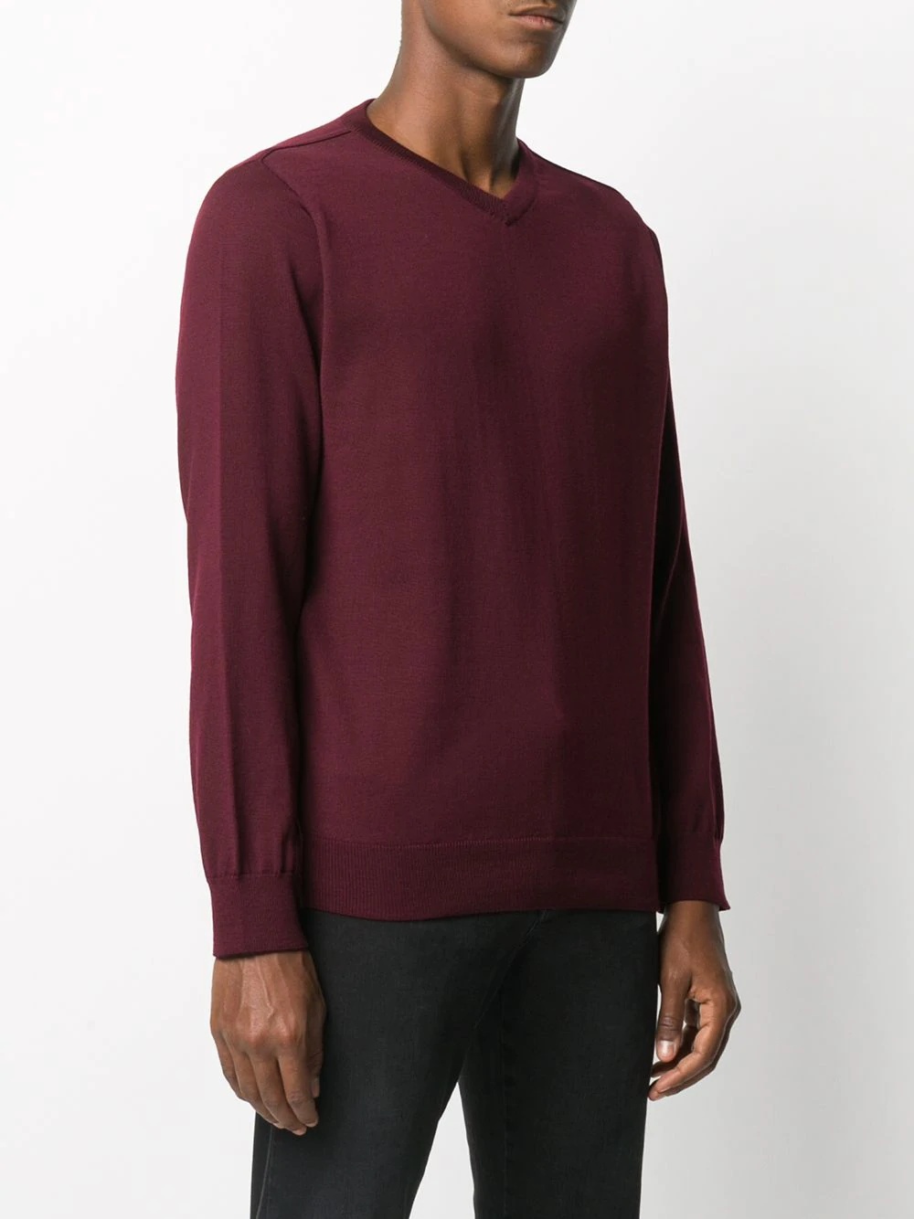 V-neck knit jumper - 3