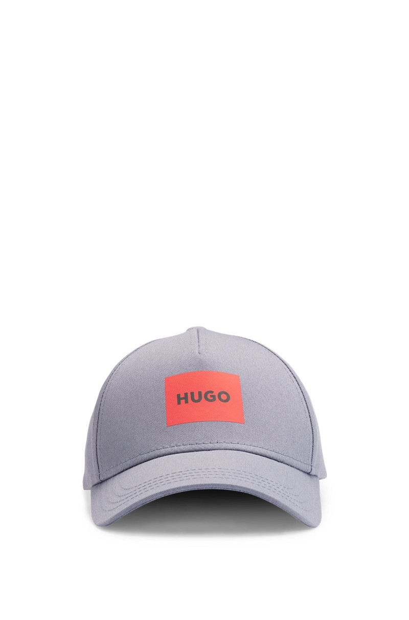 HUGO COTTON-TWILL WOVEN CAP WITH LOGO PRINT outlook