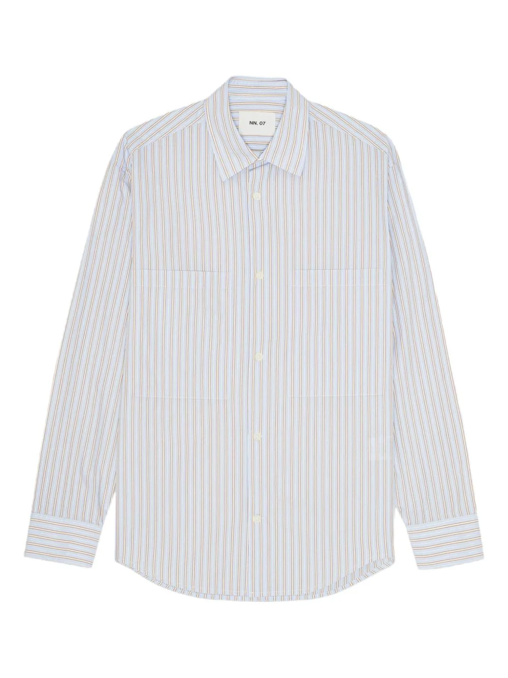 A light, smooth shirt in cotton, woven in a yarn dyed stripe. - 1