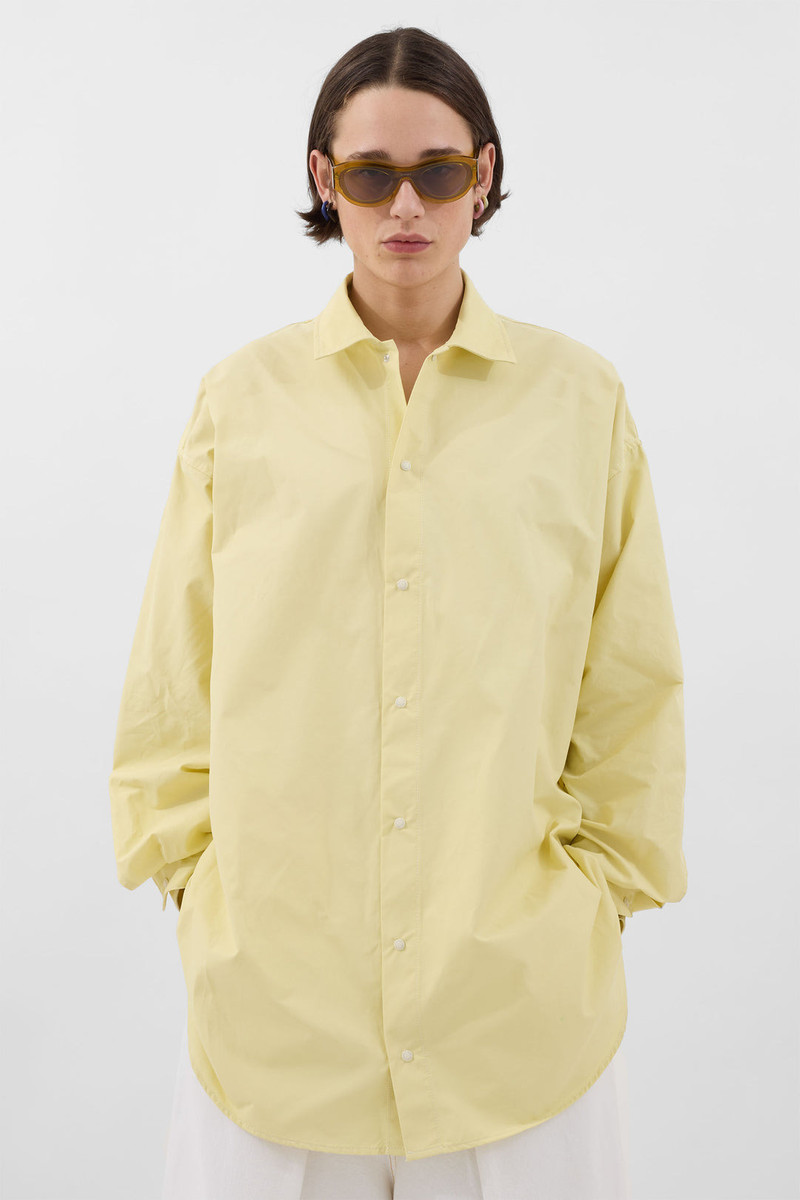 MEGA OVER SHIRT / light yellow 1