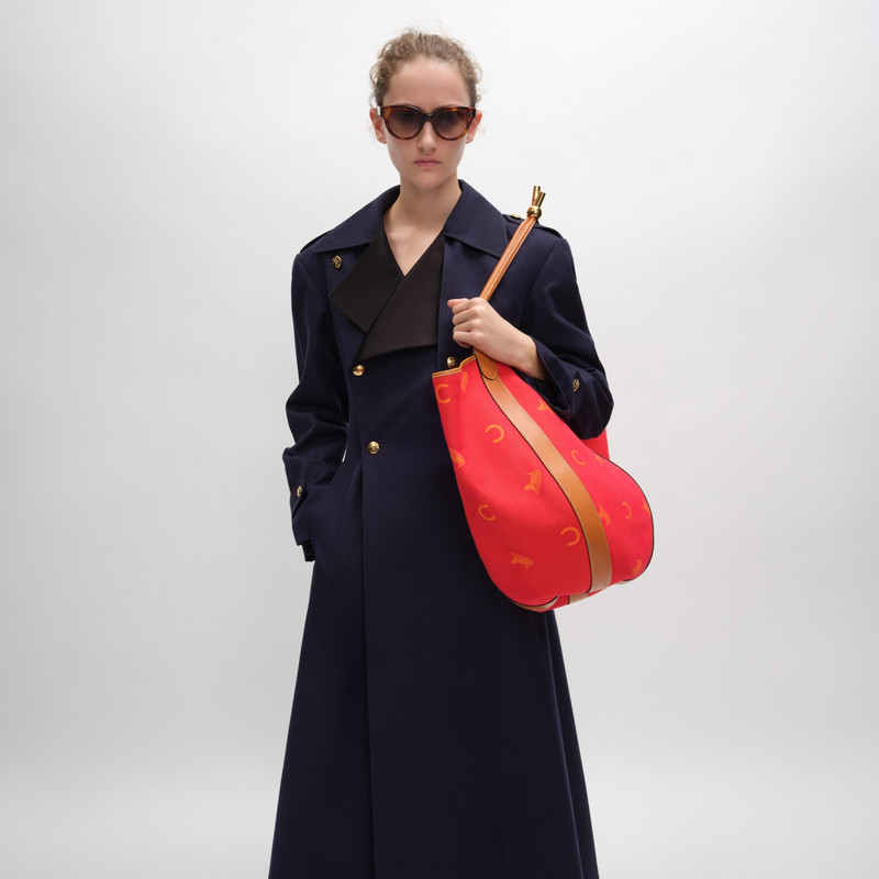 LARGE DROP BUCKET BAG IN JACQUARD C SULKY TEXTILE 4