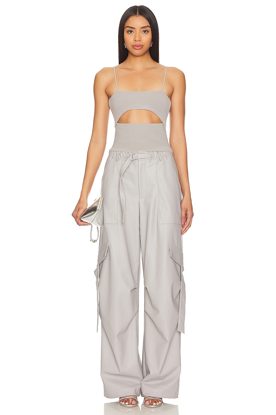 Faux Leather Utility Pant - 4