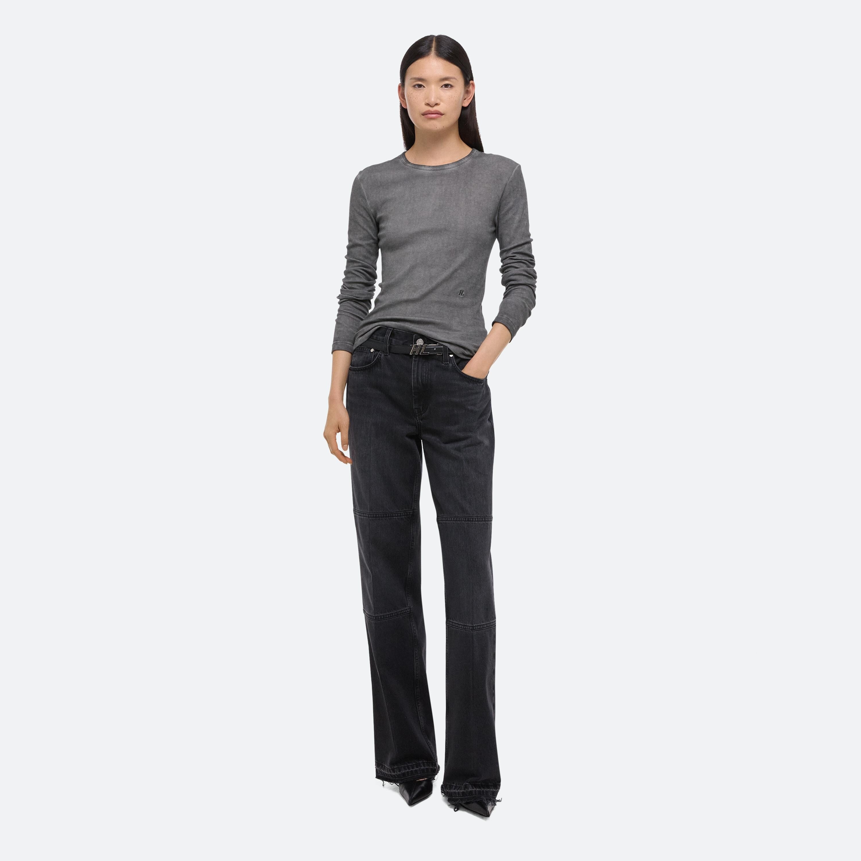 GARMENT-DYED LONG-SLEEVED TEE - 2