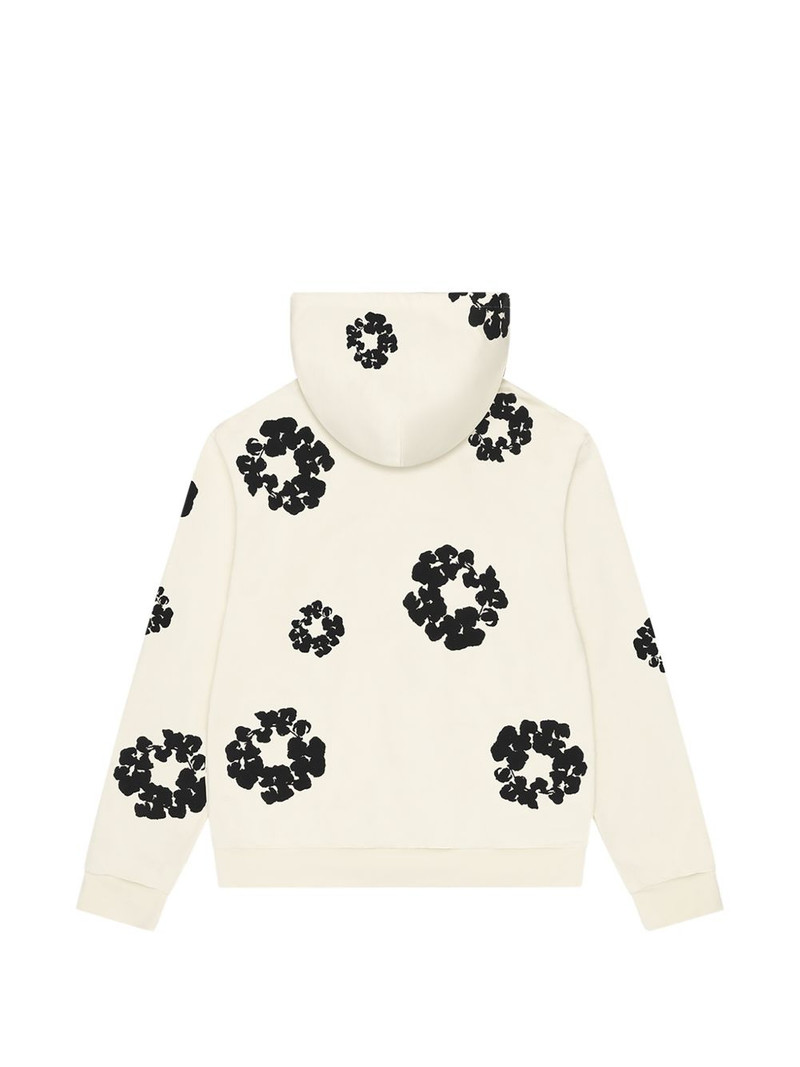 DENIM TEARS floral-motif hoodie outlook