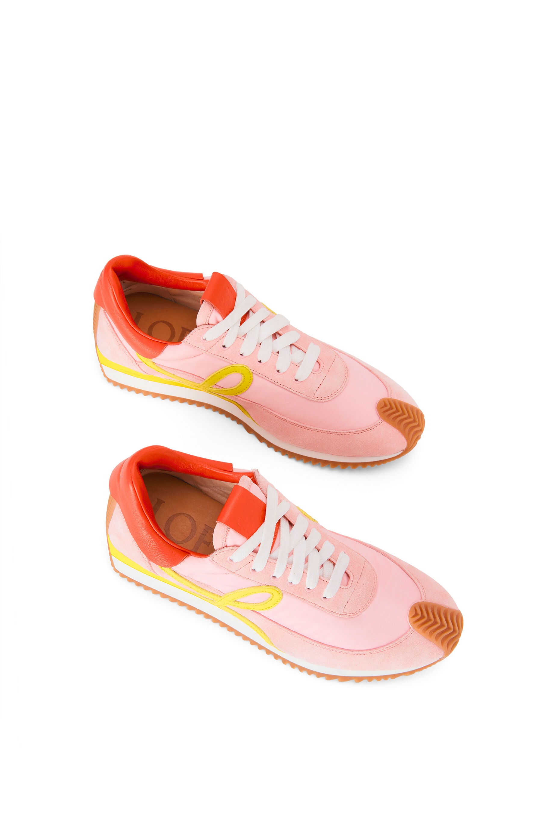 Flow runner in nylon and suede - 3
