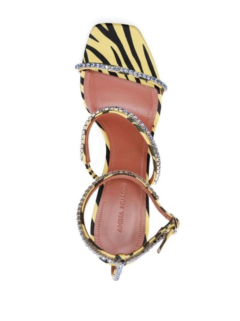 Gilda 80mm zebra-print sandals - 4