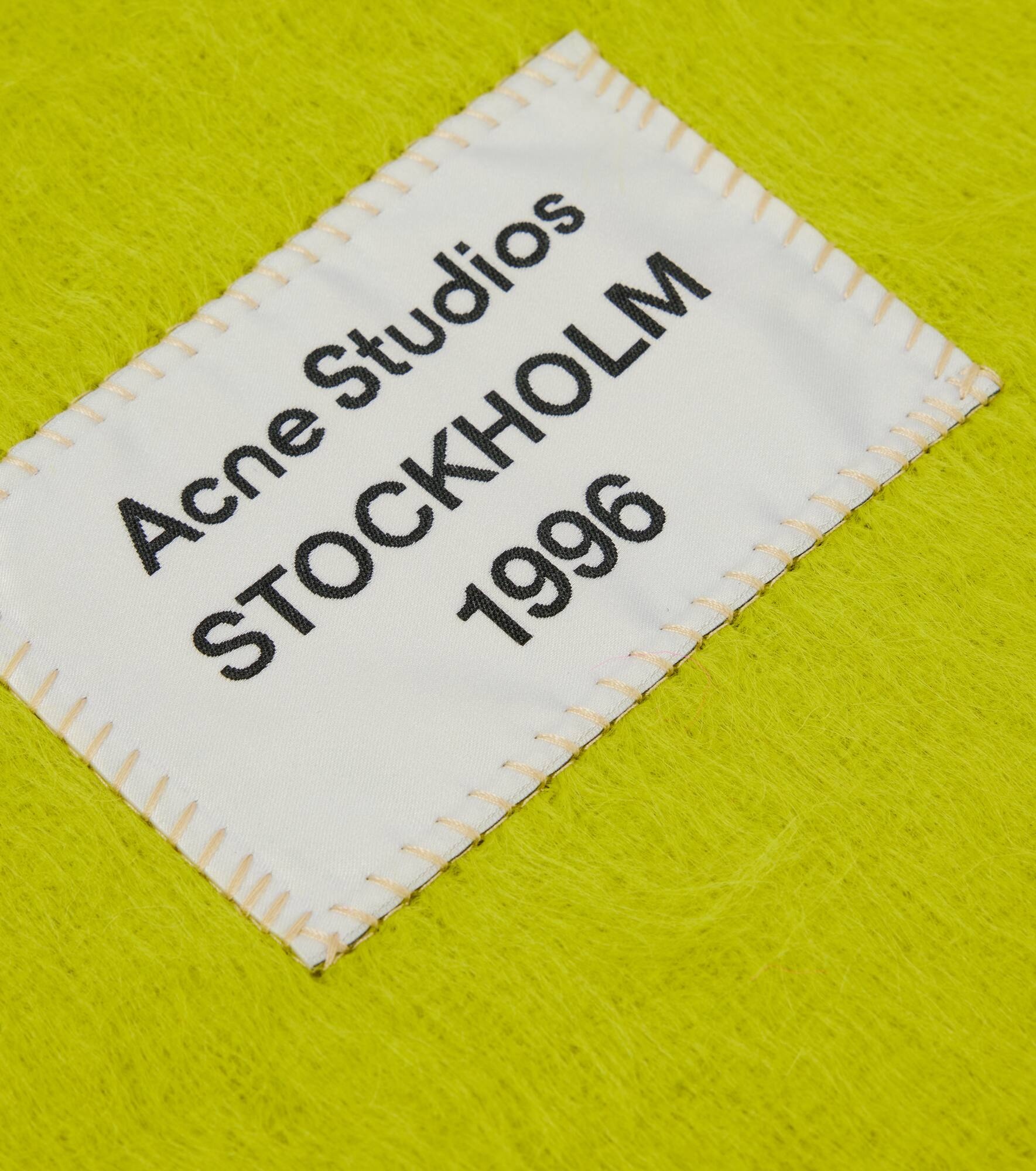 Logo wool-blend scarf - 4