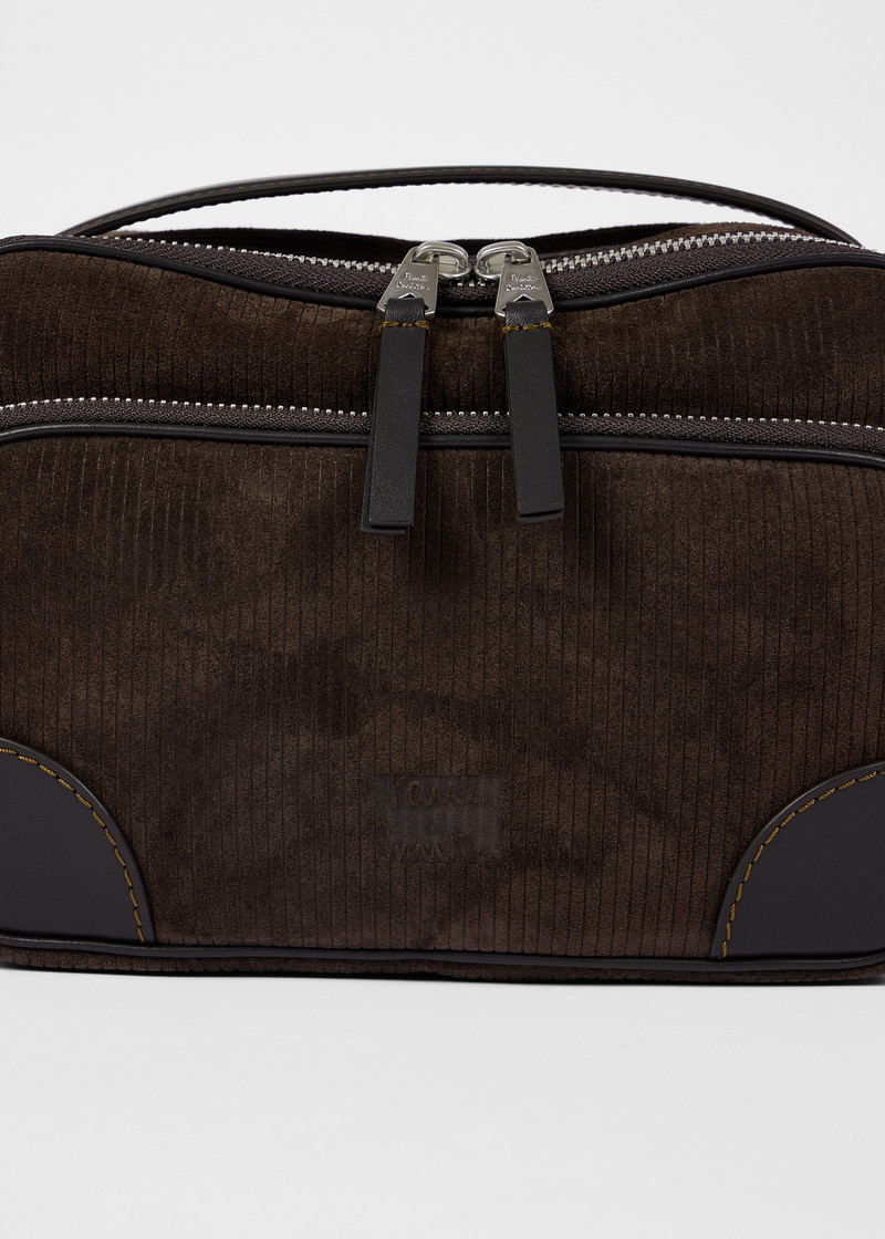 Brown Suede Cross-Body Bag 5