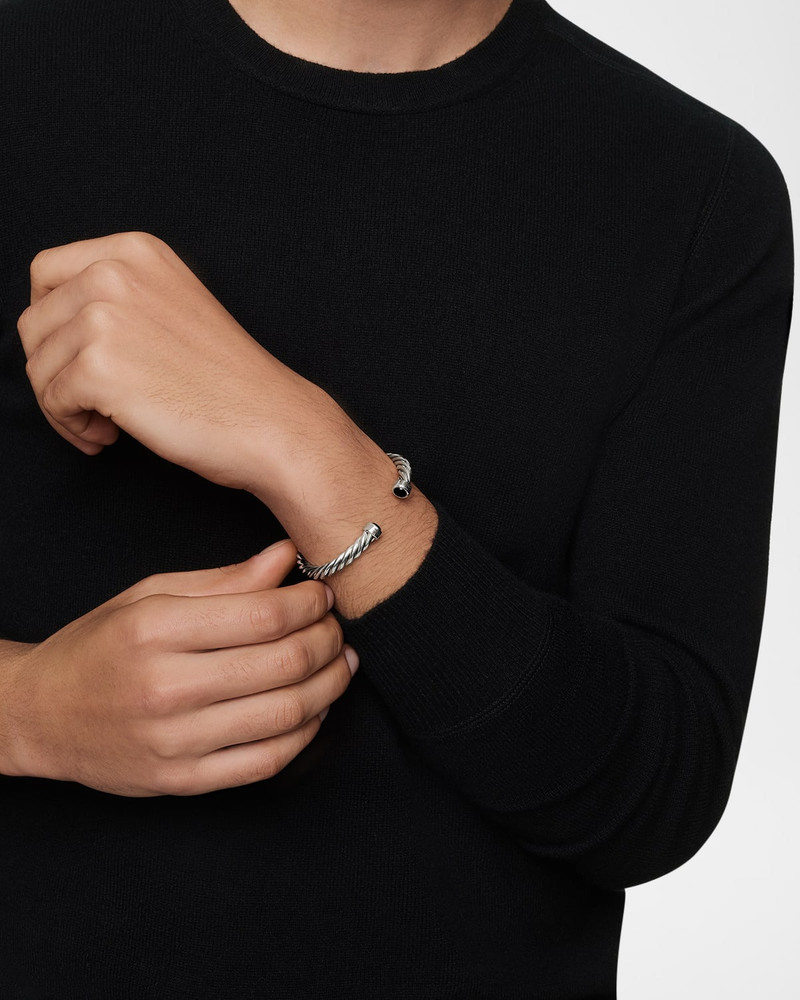 DAVID YURMAN 6mm Men's Cable Cuff Bracelet in Silver outlook