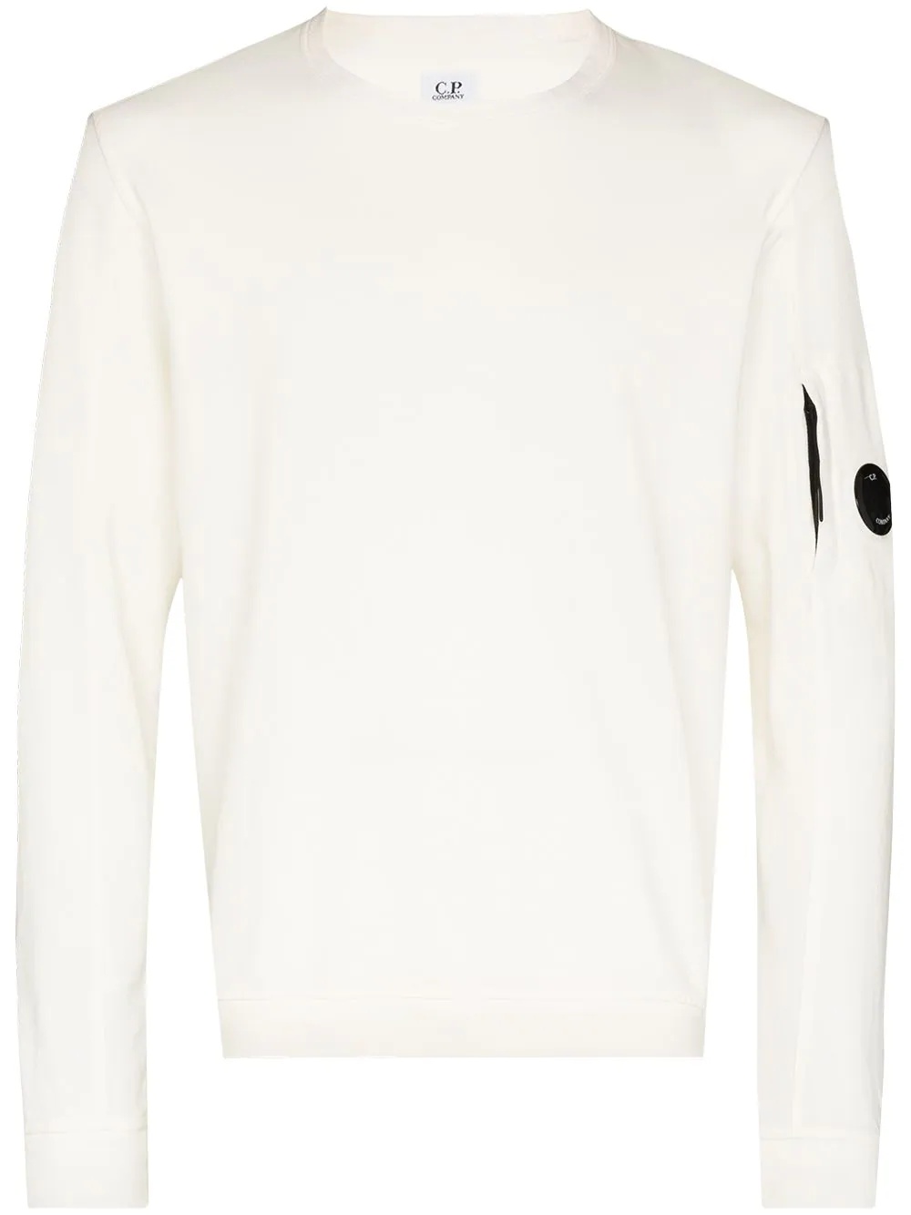 logo-patch cotton sweatshirt - 1