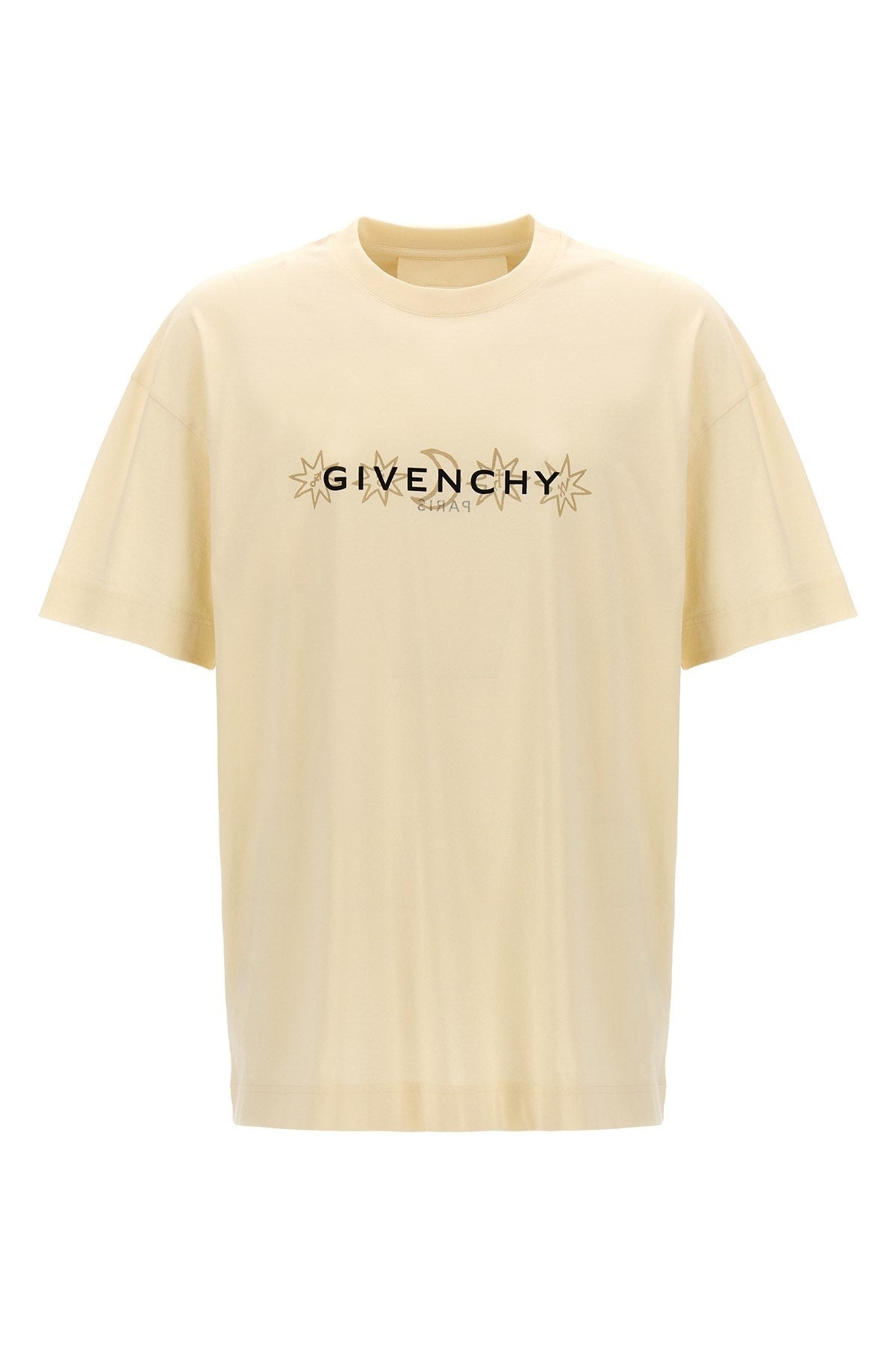 Givenchy Men's Slim Fit T-Shirt in Cotton with Circle Print - White - Size Xxxxl, image size:1200x1800