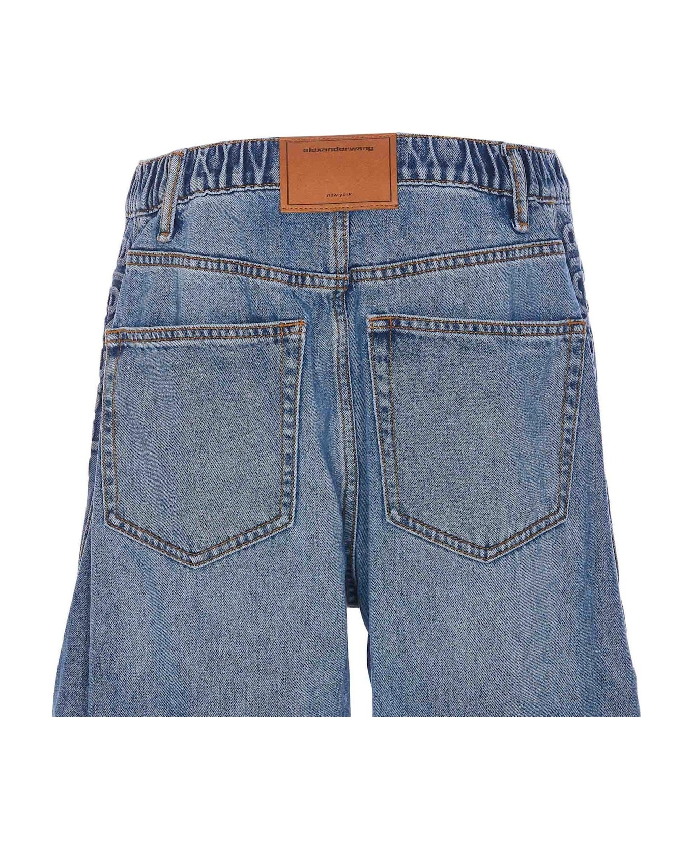Logo-embossed Balloon Jeans - 3