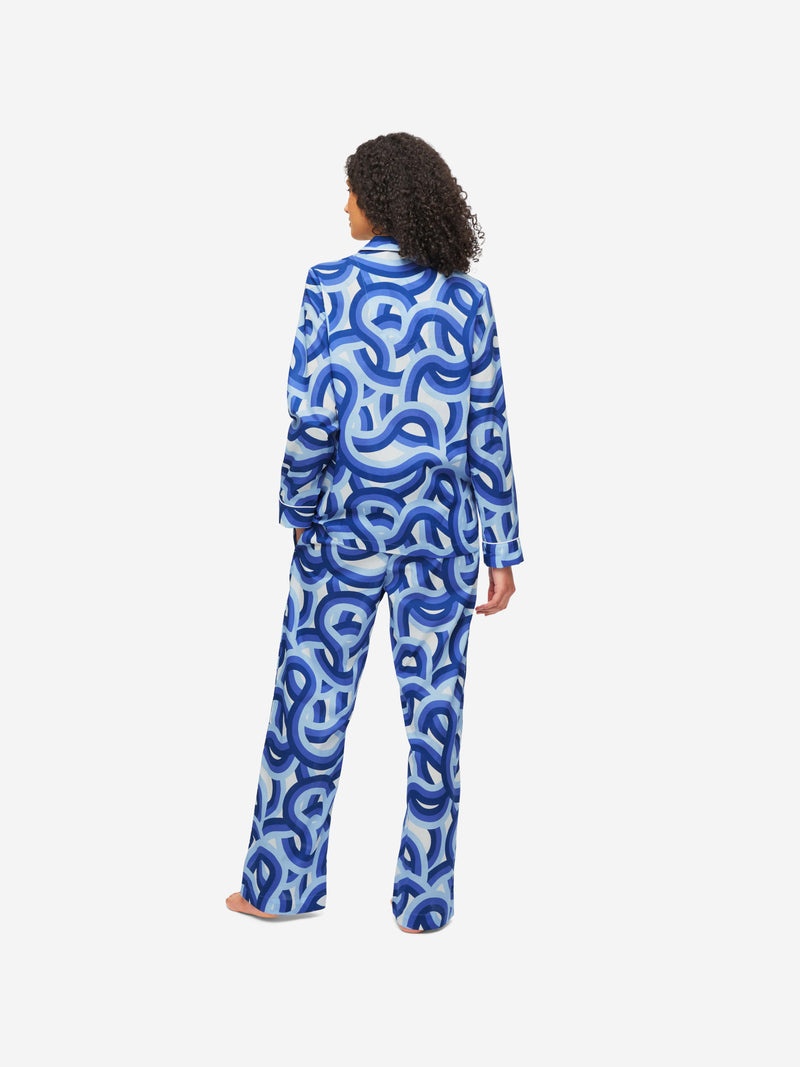 Women's Pyjamas Ledbury 51 Cotton Batiste Blue - 4