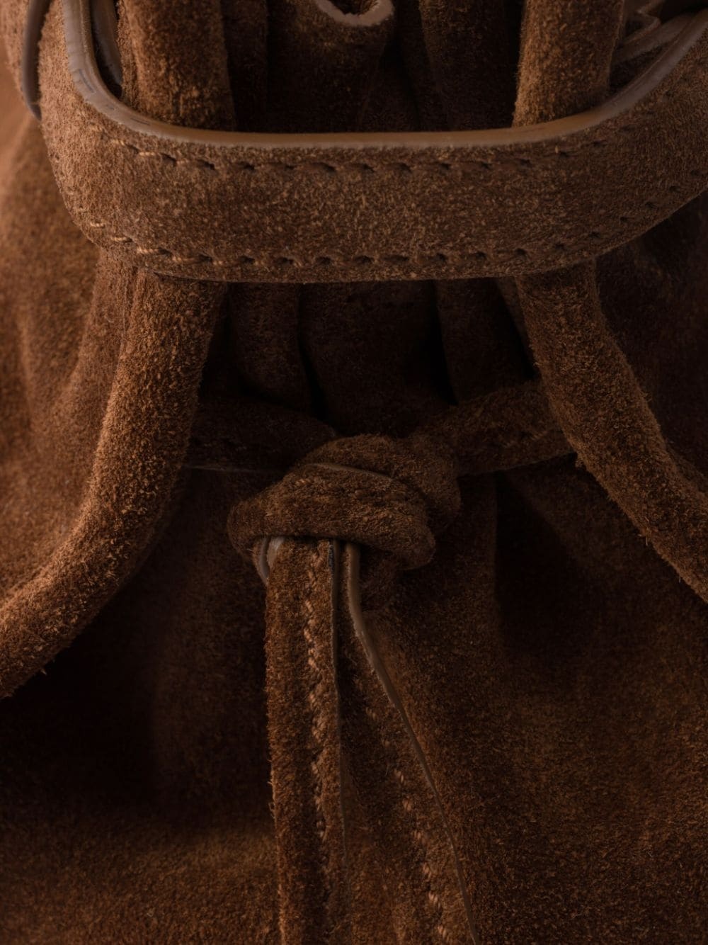 medium suede tote bag - 6