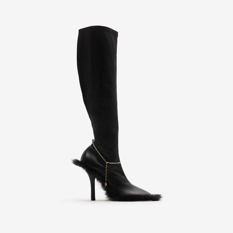 Leather Slinky Legging High Boots 1