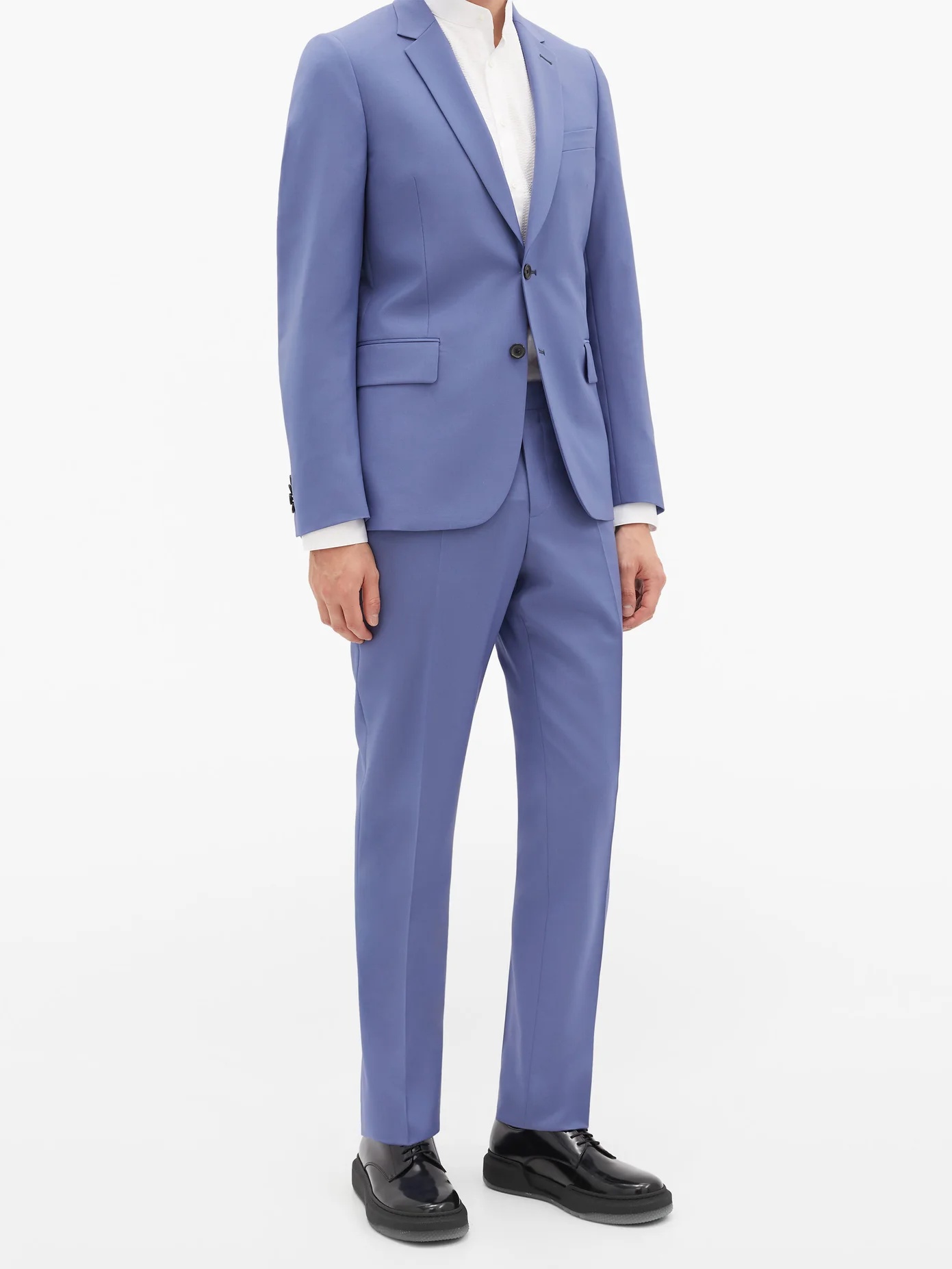 Soho-fit wool-blend fresco suit trousers - 2