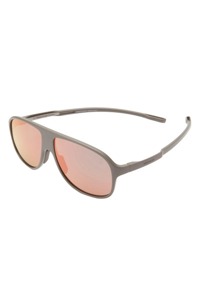 TAG Heuer Boldie 57mm Pilot Sport Sunglasses in Matte Light Brown /Gradient outlook