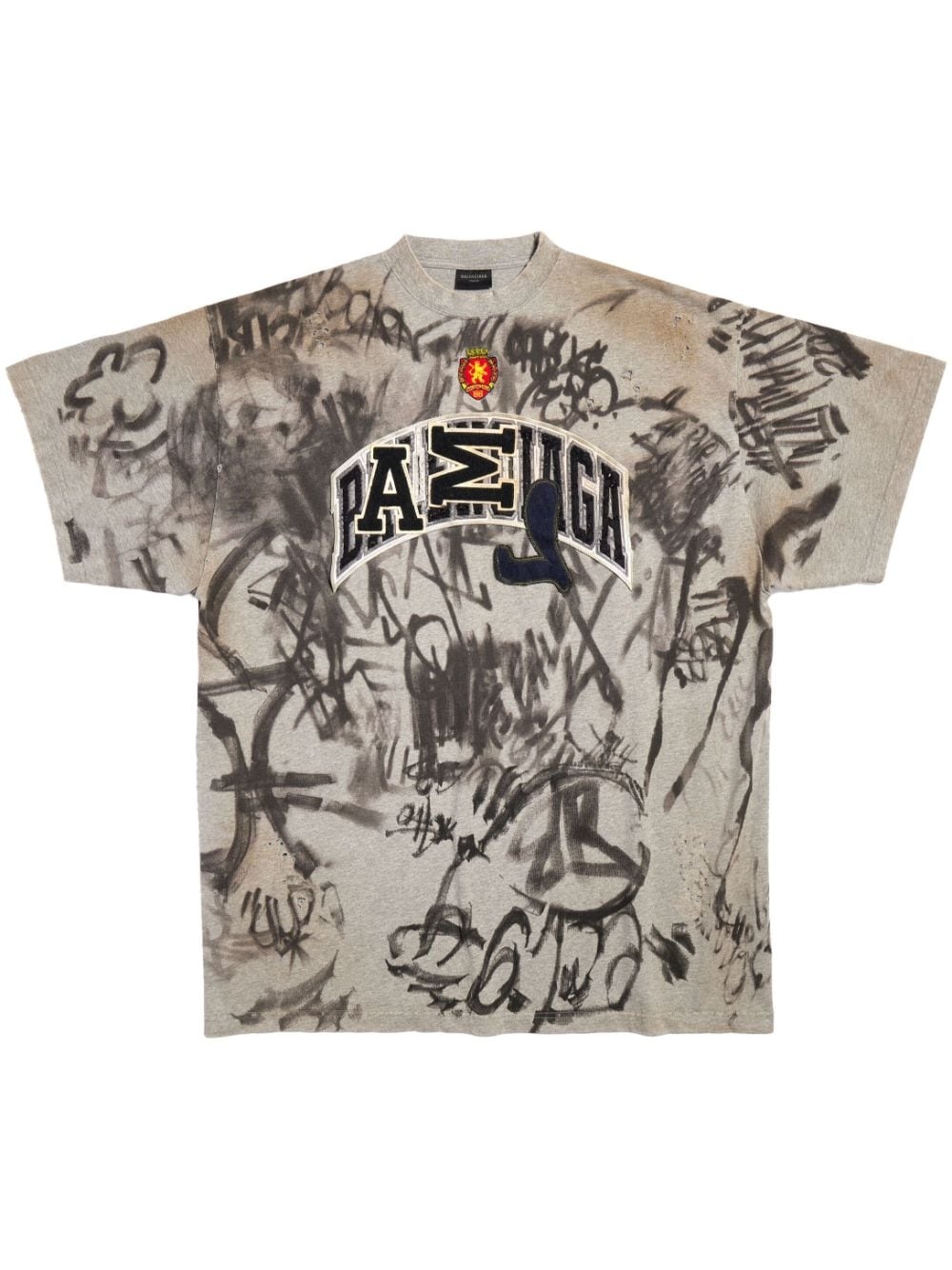 Skater graffiti-print T-shirt - 1