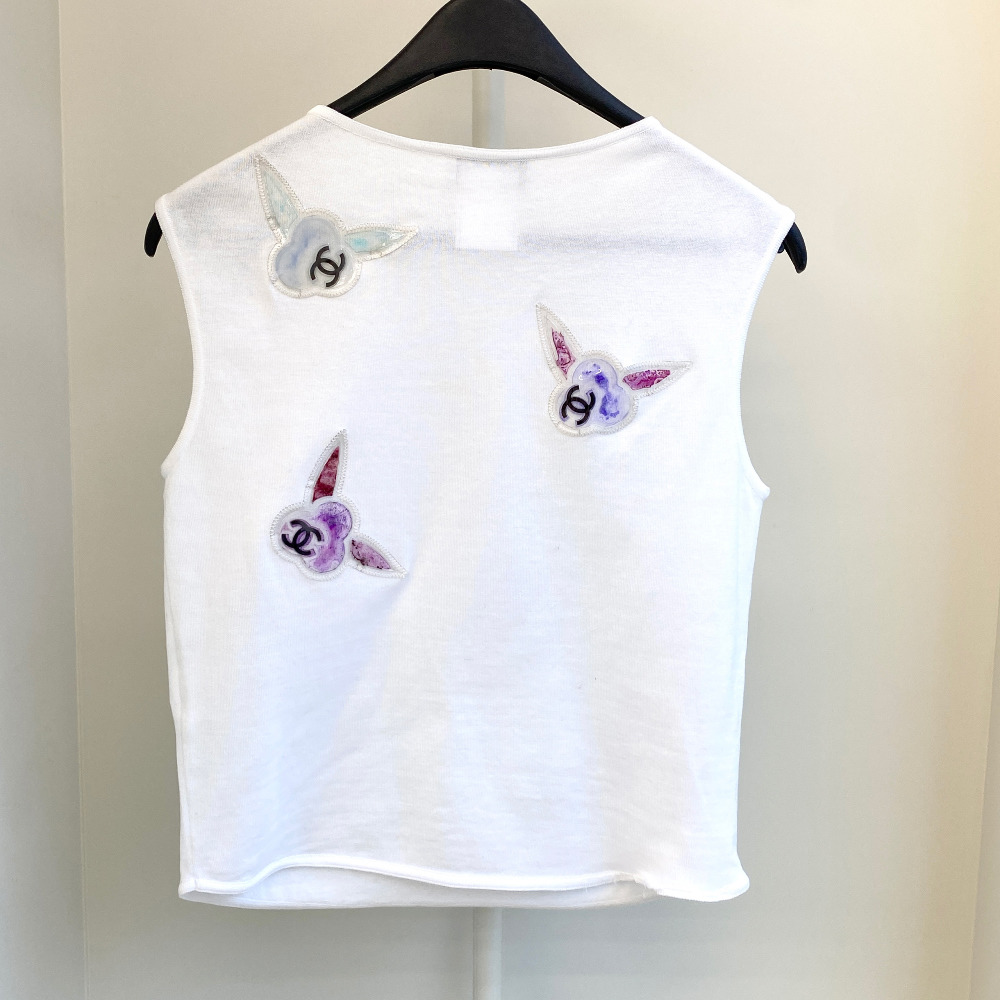 Chanel CC Patch Cotton Sleeveless - 4