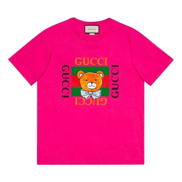 Kai x Gucci Crossover SS21 Loose Round Neck Short Sleeve Purple Red 548334-XJDJI-5251 - 1