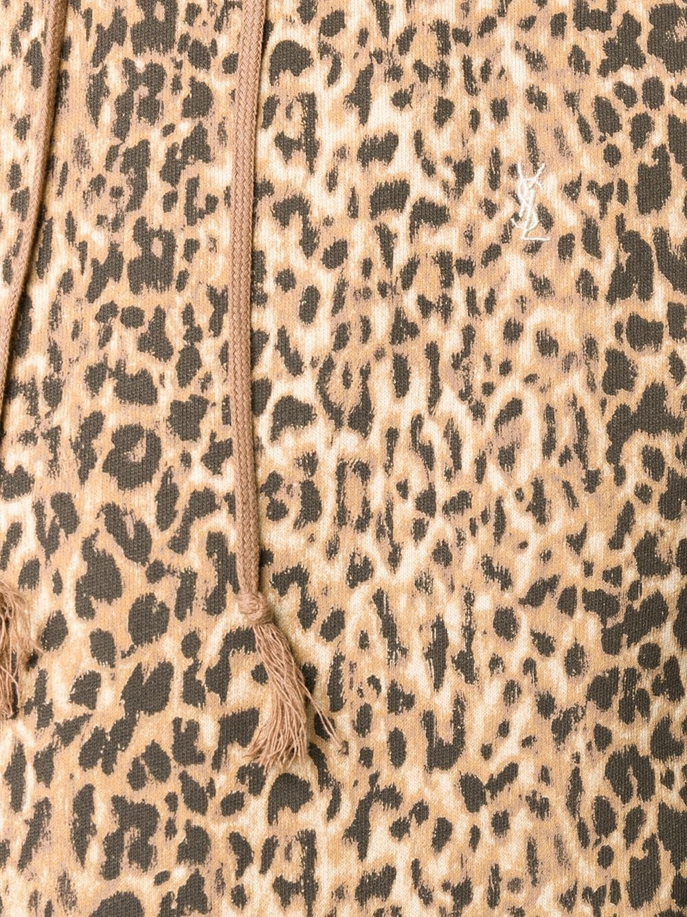 leopard print zip-up hoodie - 5