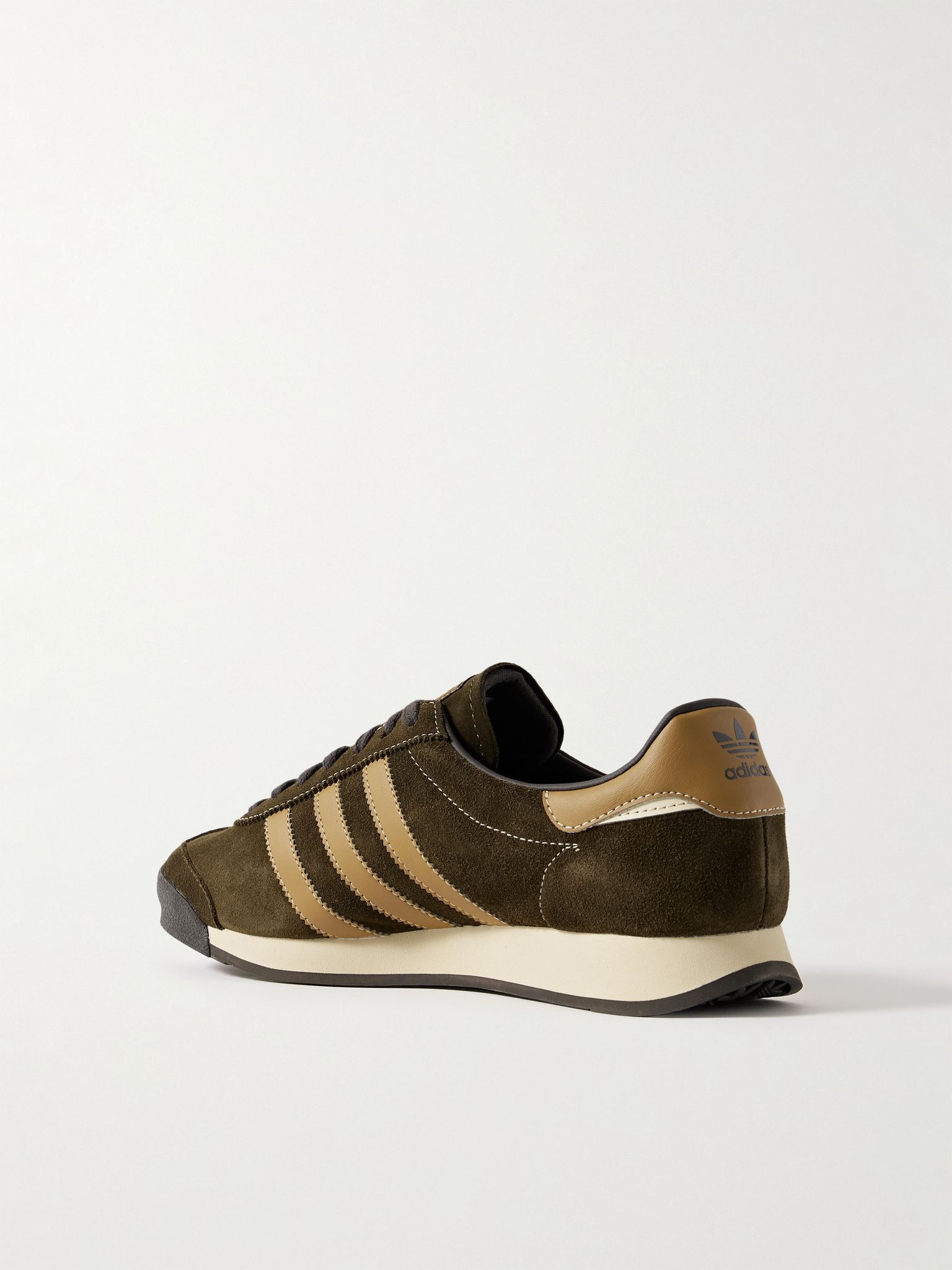 Samoa II Spezial Leather-Trimmed Suede Sneakers Brown - 4