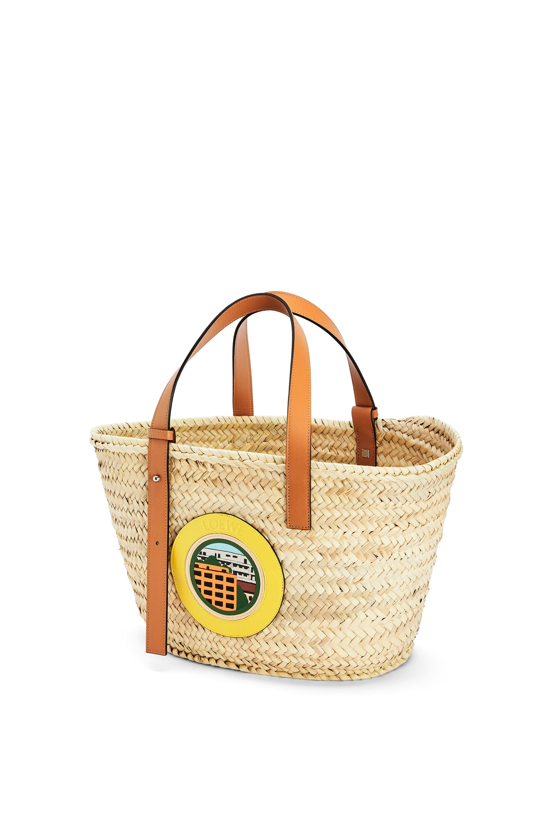 L.A. Series Basket bag in palm leaf and calfskin - 2