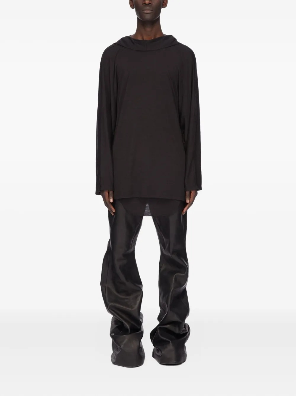 RICK OWENS - Men Tunica Hooded Tunic Top - 2