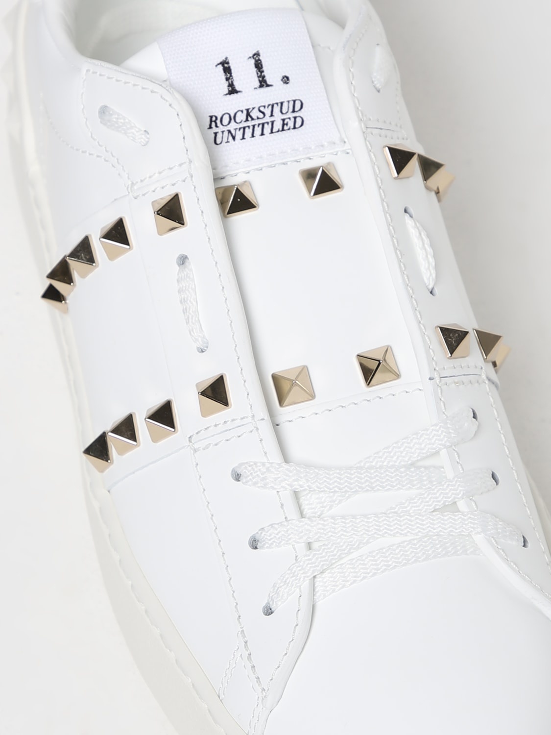 Valentino Garavani Rockstud sneakers in leather with studs - 4