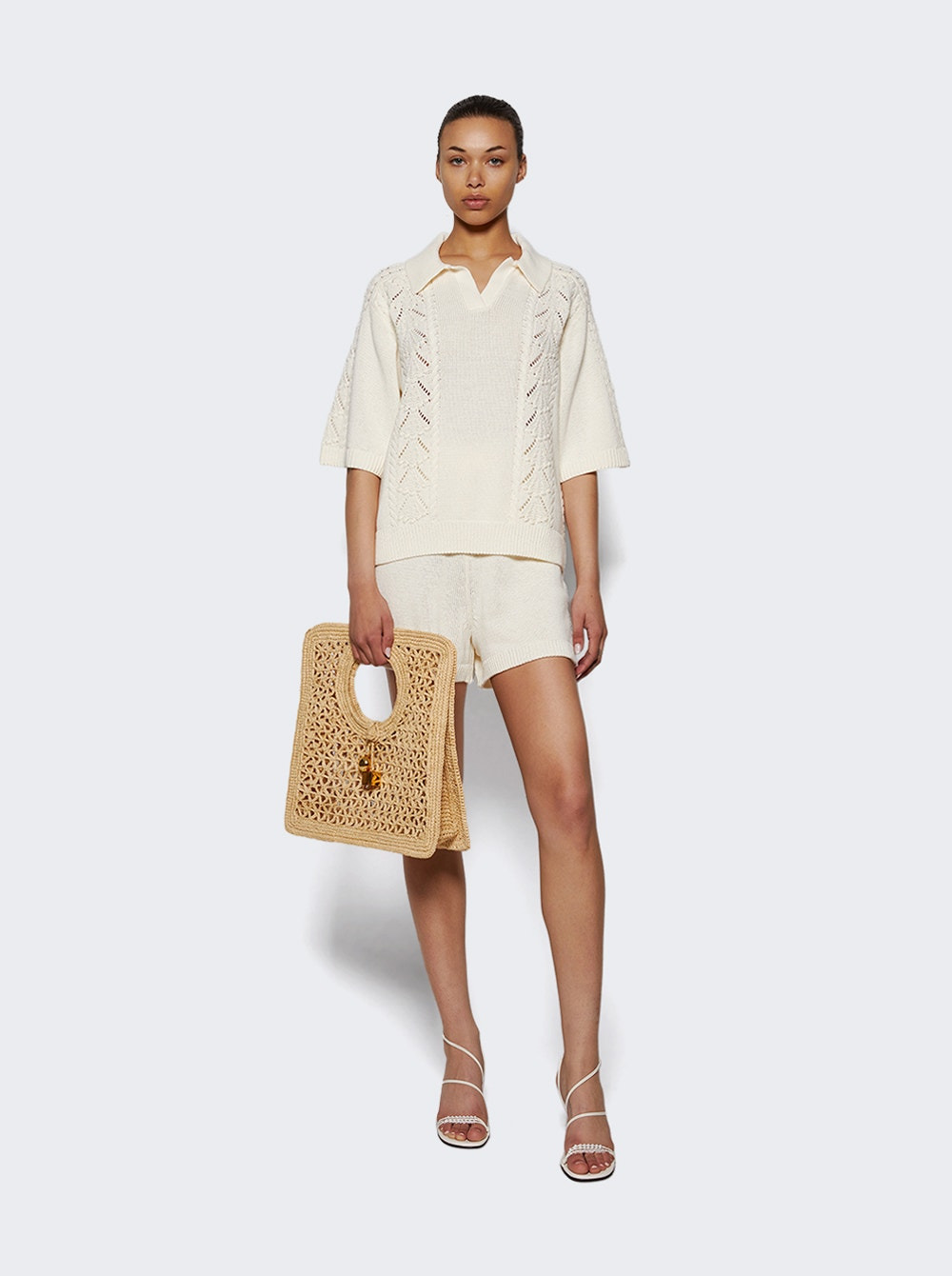 Andel Knitted Shorts With Shell Ivory - 5