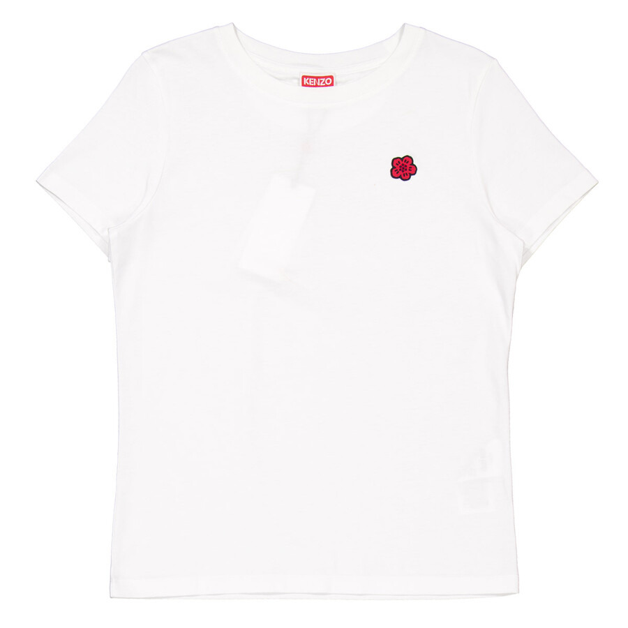 Kenzo Embroidered Flower Cotton T-Shirt - 5