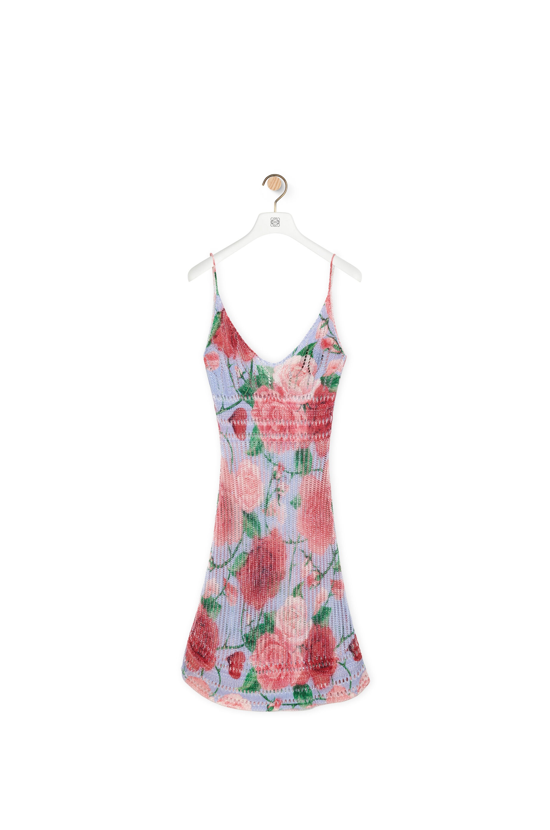 Roses strappy dress in viscose - 1