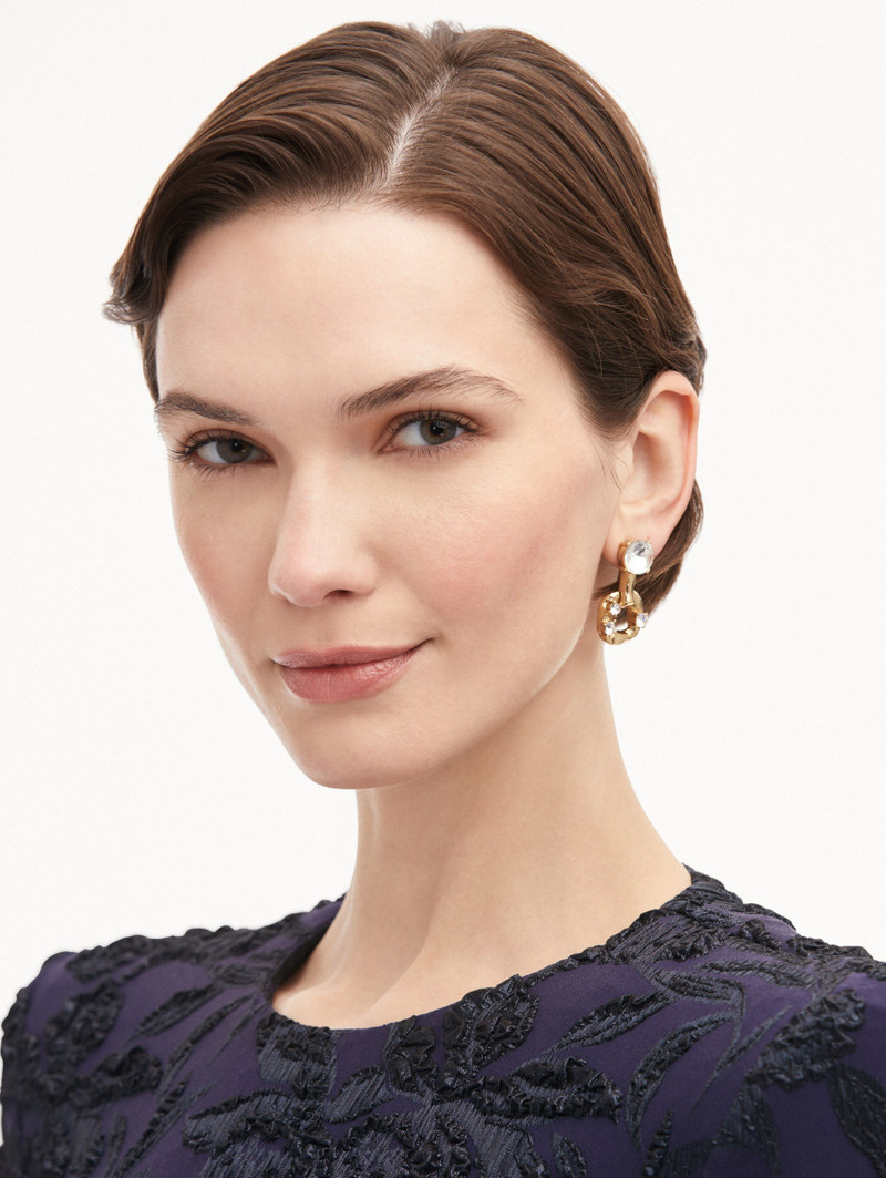 Oscar de la Renta SCRAMBLE CHAIN-LINK EARRINGS outlook