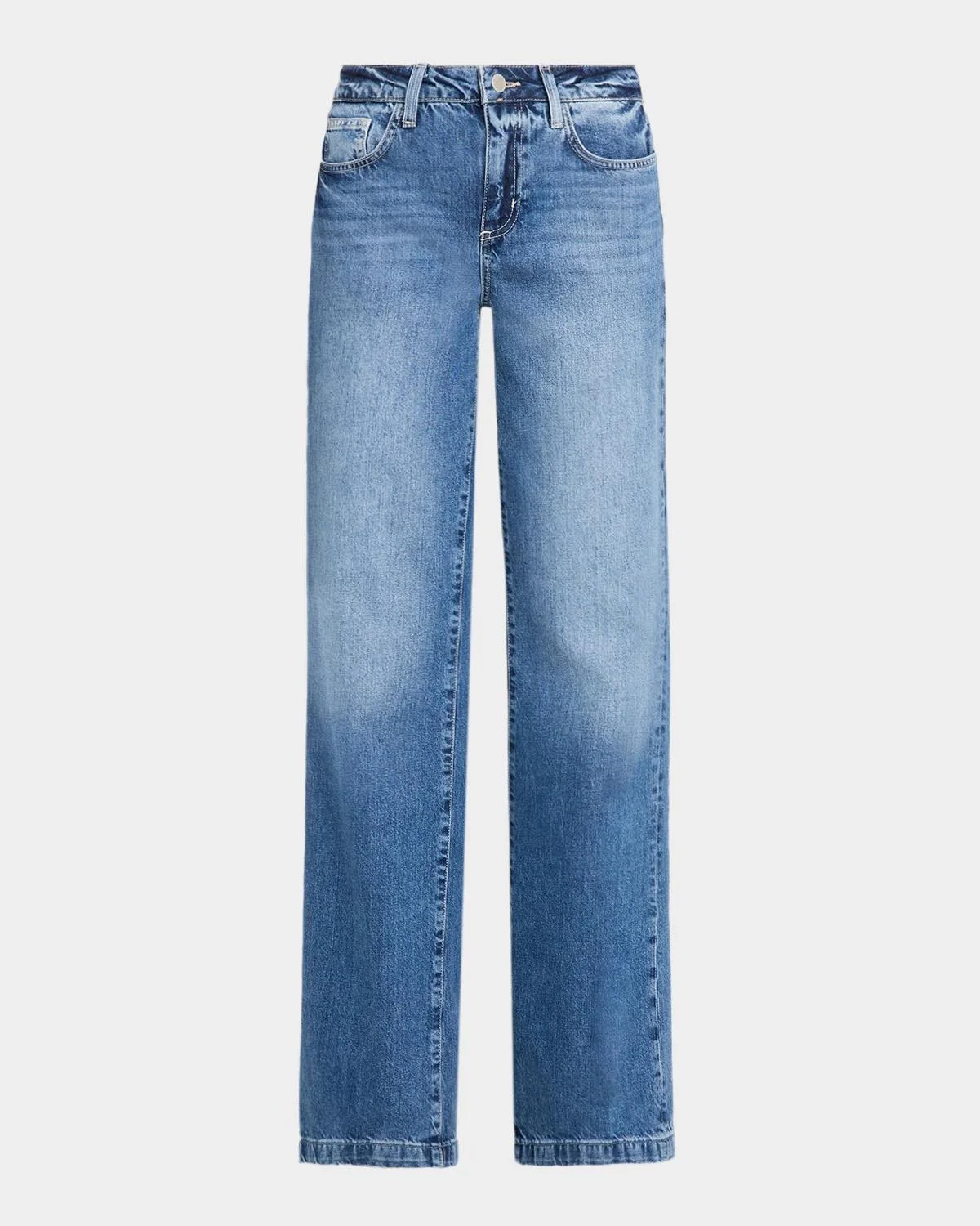 Clayton High-Rise Wide-Leg Jeans - 1