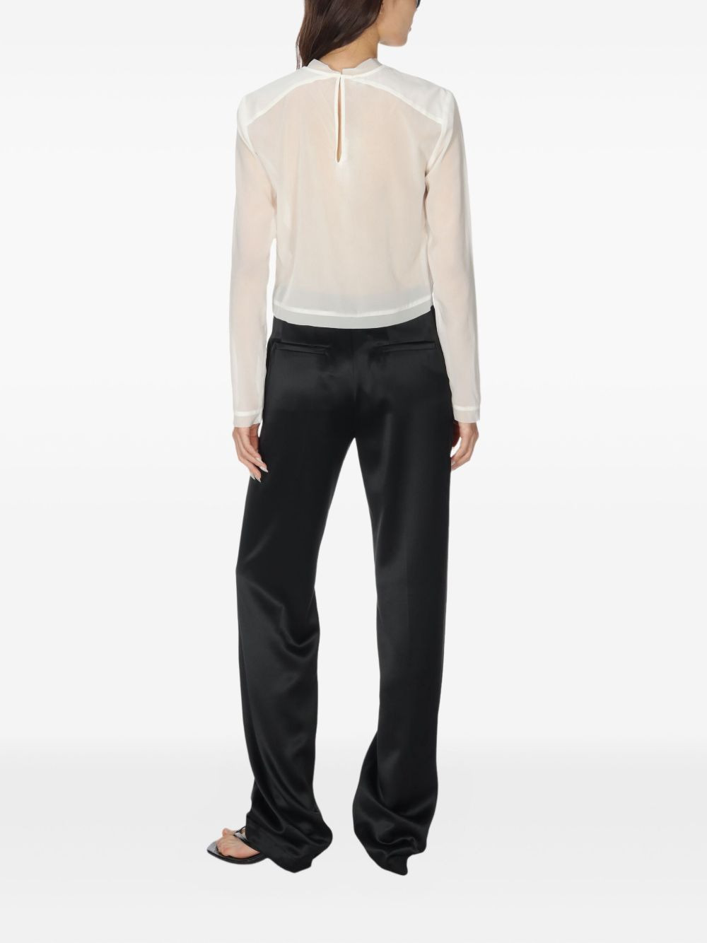 Sage long-sleeve blouse - 4