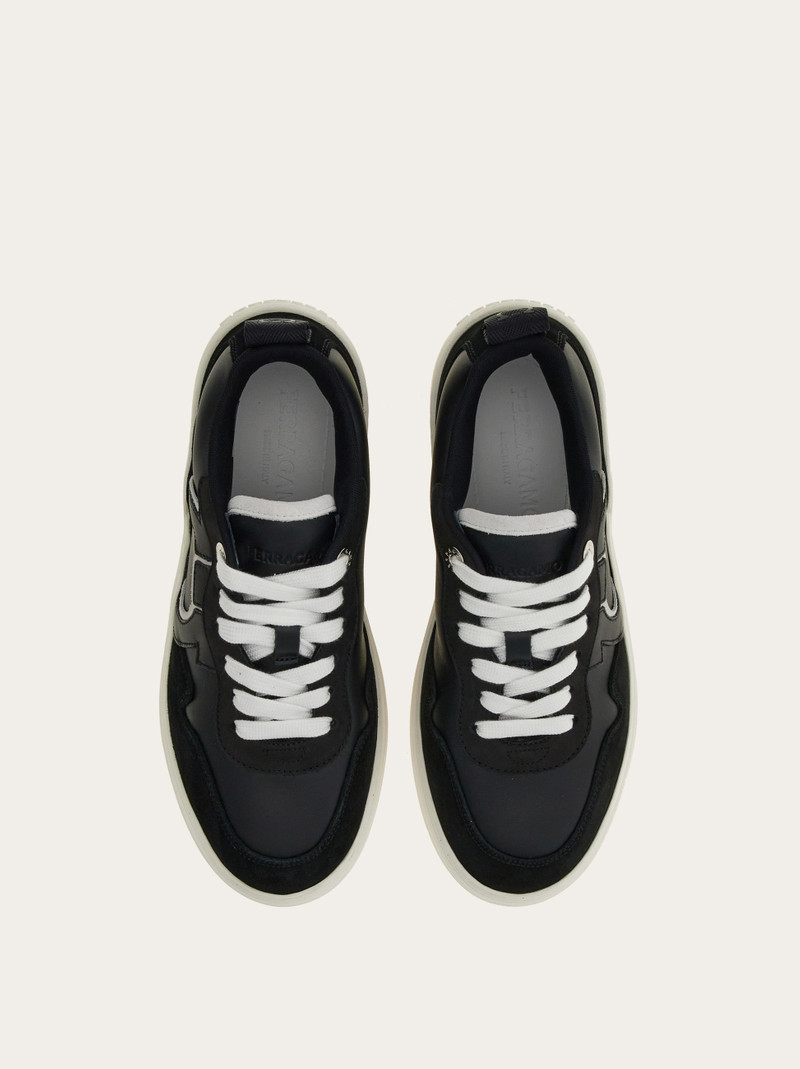 FERRAGAMO Sneaker with Gancini ornament outlook