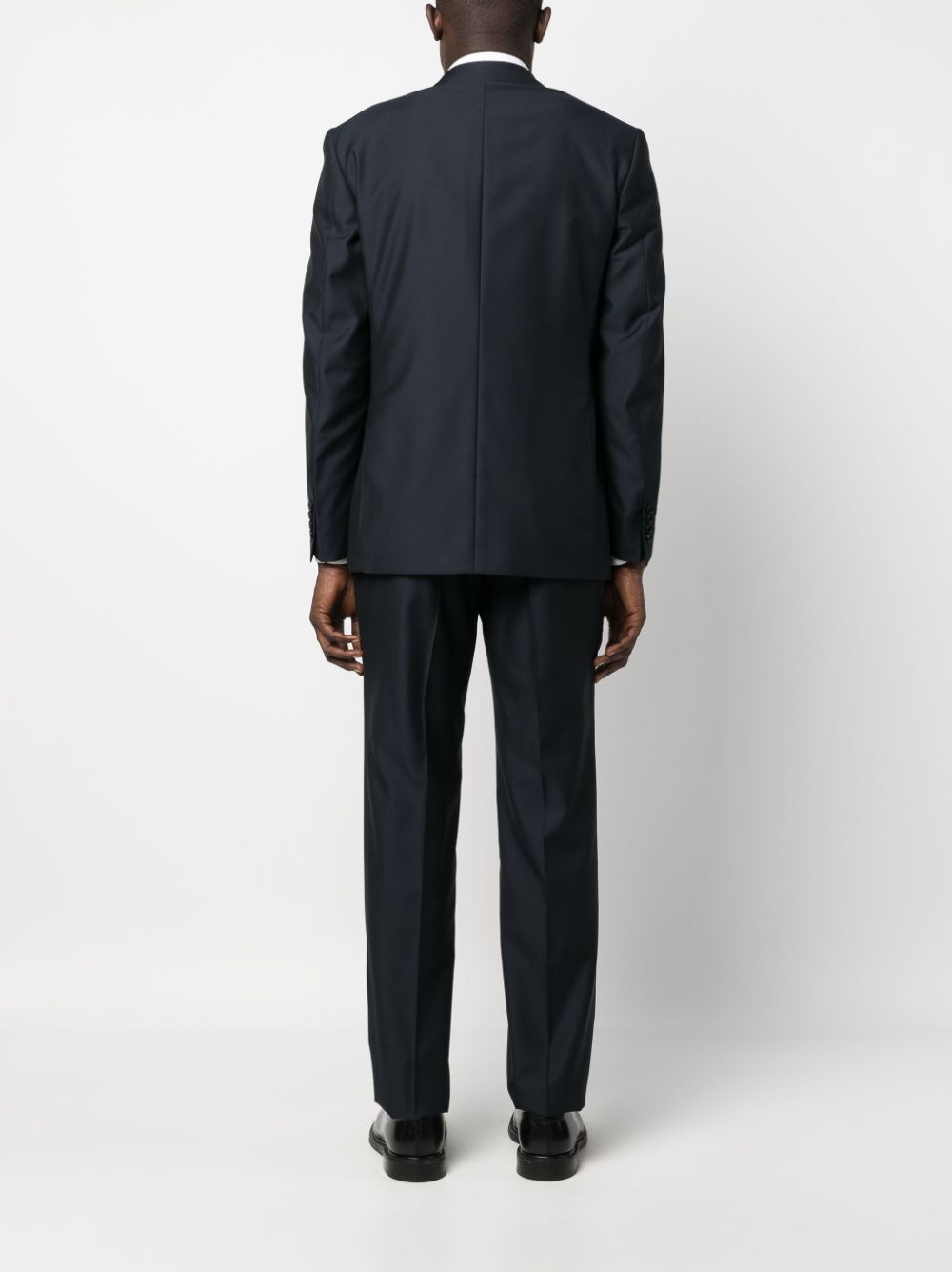 double-breasted wool suit - 4