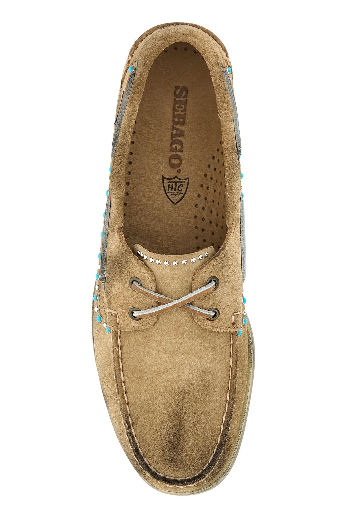 Camel suede Portland Flesh Out loafers - 4