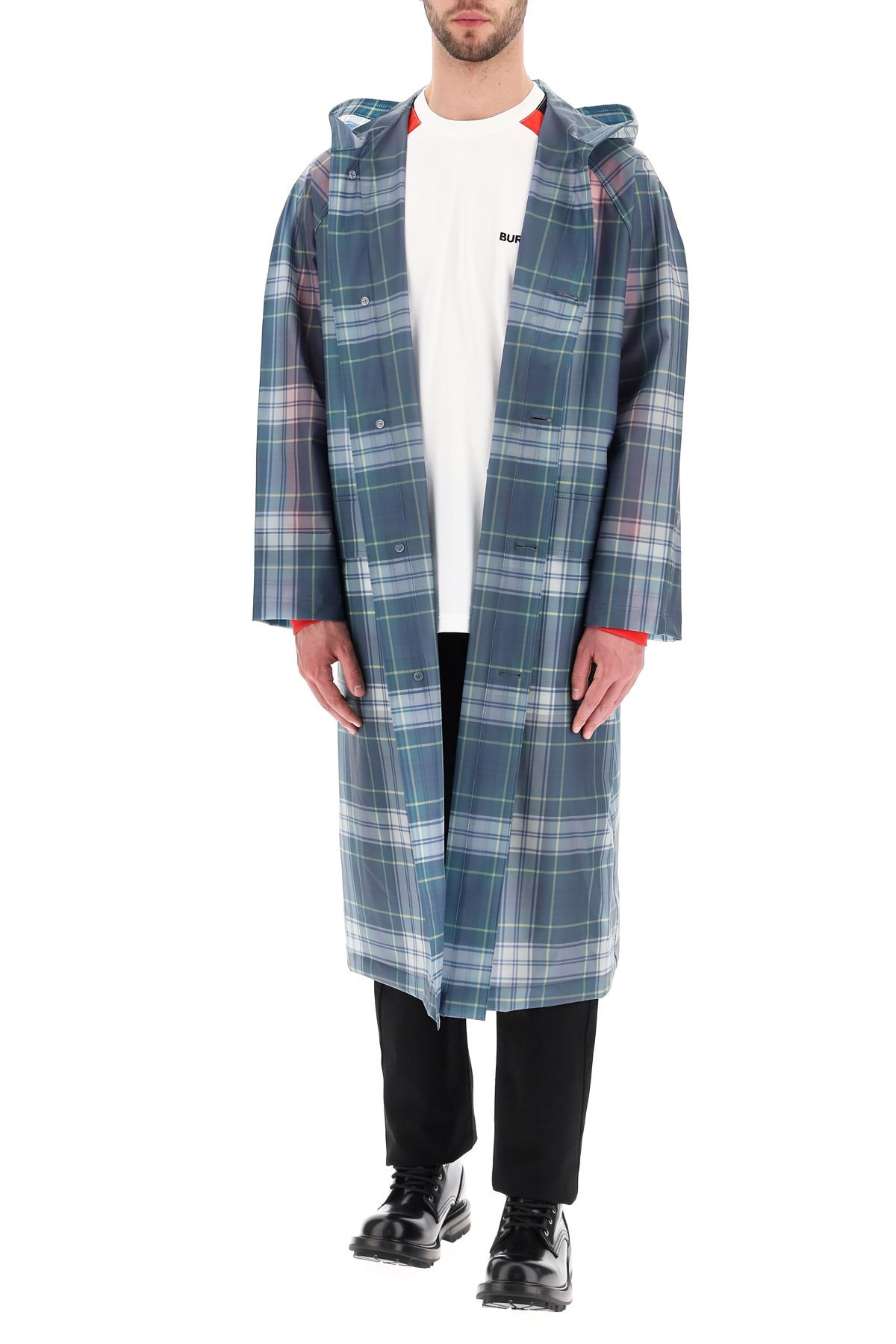 POLYURETHANE TARTAN RAINCOAT - 2