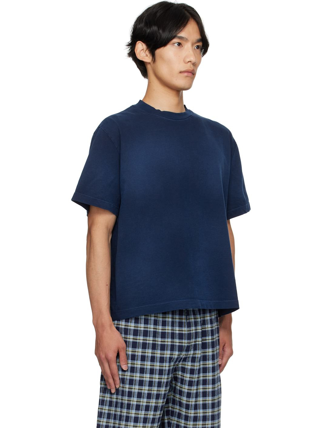 Navy Sunbleached Oversized T-shirt - 2