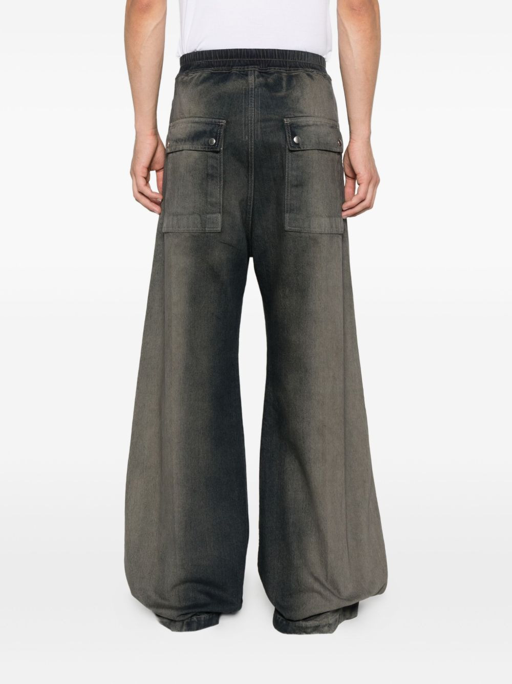 Rick Owens Men Wide Bela Denim Trousers - 2
